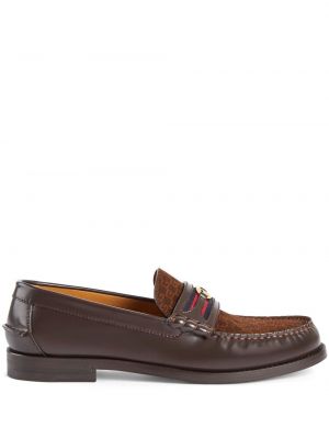 Loafers Gucci καφέ