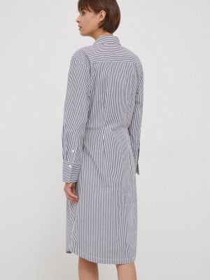 Bavlněné mini šaty Tommy Hilfiger šedé