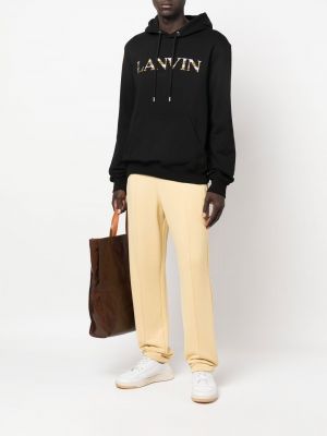 Kapučdžemperis ar izšuvumiem ar kabatām Lanvin melns