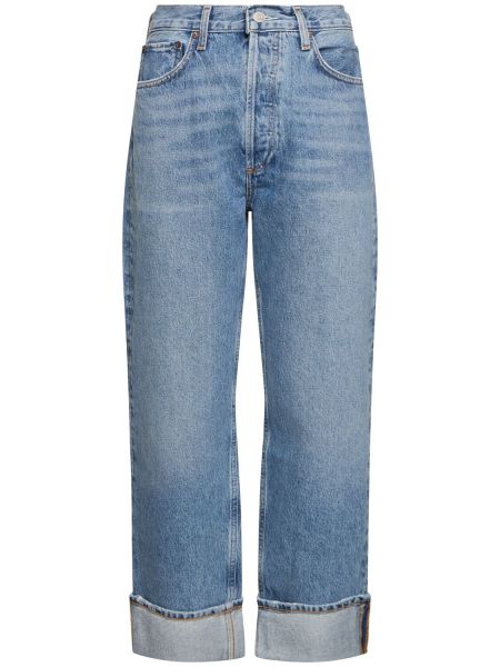 Voľné džínsy s nízkym pásom Agolde modrá