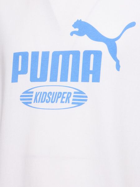Camiseta de algodón Puma blanco