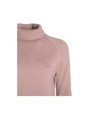 Jersey cuello alto de lana Max Mara rosa