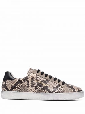Sneakers con stampa Palm Angels marrone