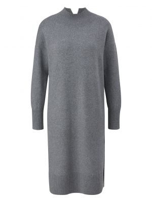 Pletené pletené košeľové šaty S.oliver sivá