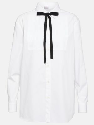 Camicia di cotone Redvalentino bianco