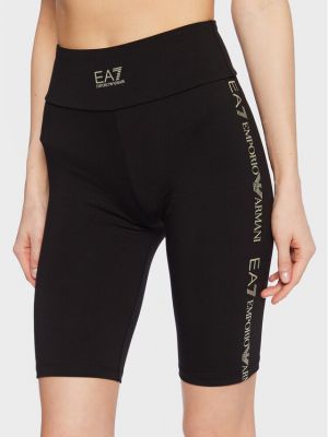 Pantaloncini sportivi Ea7 Emporio Armani nero