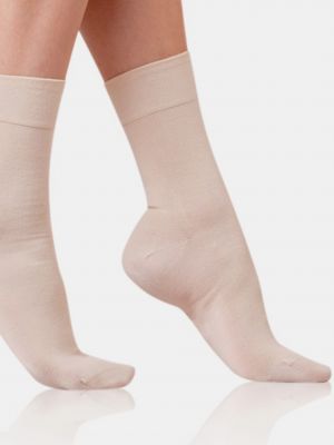 Bavlnené bavlnené ponožky Bellinda béžová