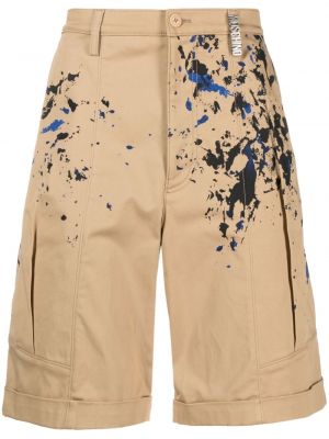 Bombažne kratke hlače s potiskom Moschino