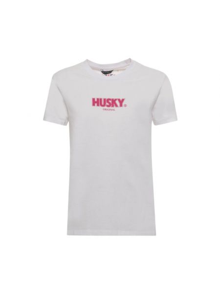 Koszulka bawełniana Husky Original biała