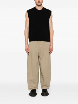 Kalhoty s výšivkou Société Anonyme khaki