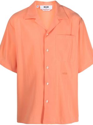Košile Msgm oranžová