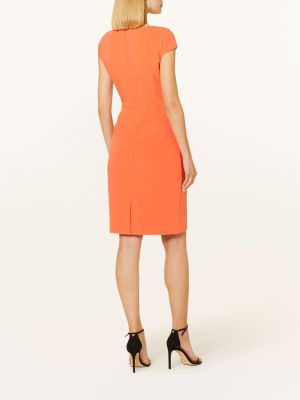 Pouzdrové šaty Comma oranžové
