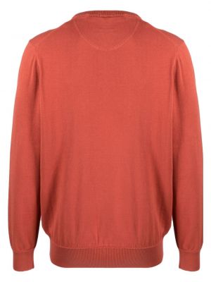 Bavlněný svetr s výšivkou Timberland červený