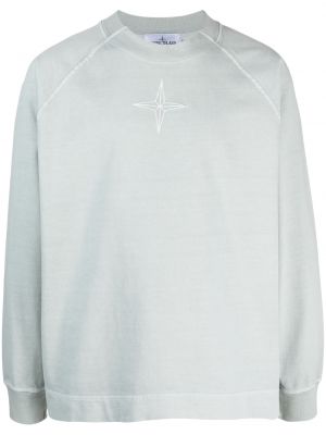 Broderet sweatshirt Stone Island blå