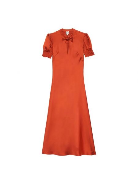 Kleid mit kragen Ines De La Fressange Paris orange
