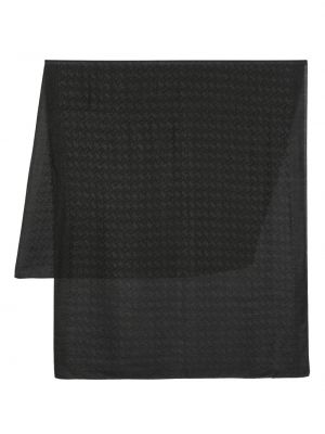 Fular din modal cu imprimeu geometric Blugirl negru