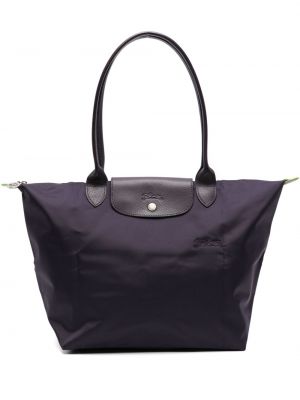 Τσάντα shopper Longchamp μωβ