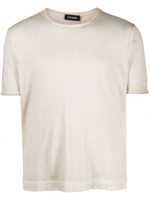 Bavlněné tričko Cenere Gb béžové