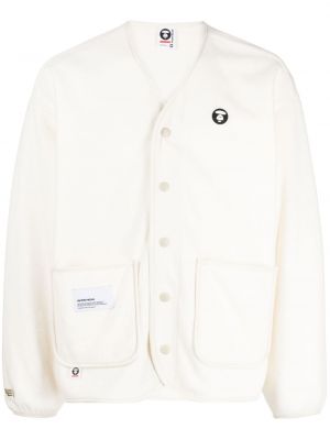 Cardigan con scollo a v Aape By *a Bathing Ape® bianco