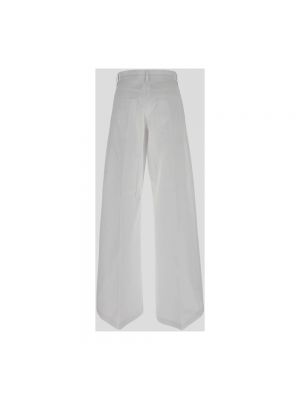 Pantalones de algodón oversized Sportmax blanco