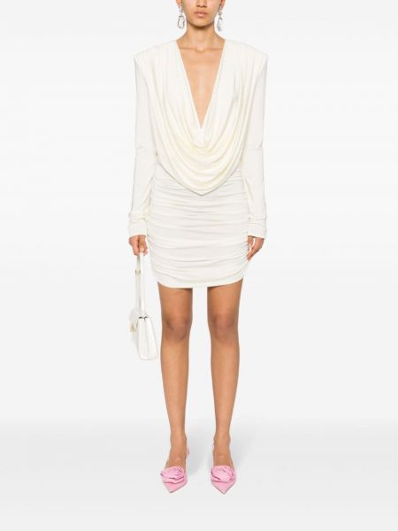 Sukienka mini drapowana Magda Butrym biała