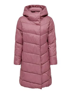 Žieminis paltas Only rožinė