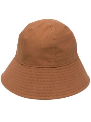 Bavlněný klobouk Jil Sander hnědý