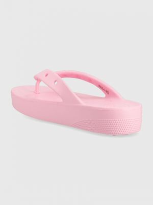 Platform talpú flip-flop Crocs rózsaszín