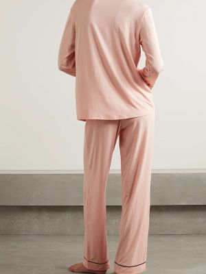 EBERJEY Gisele The Tuxedo пижамный комплект из эластичного трикотажа TENCEL Modal розовый