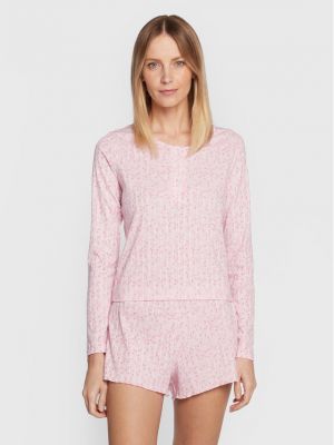 Bombažna pižama Cotton On roza