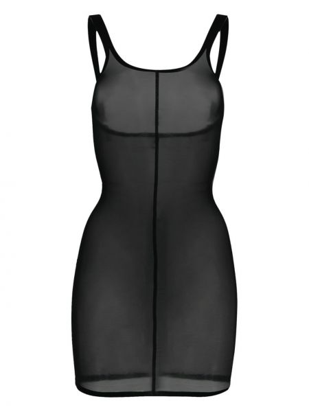 Мрежеста рокля от тюл Wolford черно