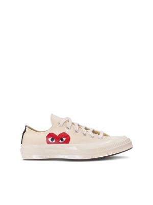 Sneakersy w serca Comme Des Garcons Play beżowe