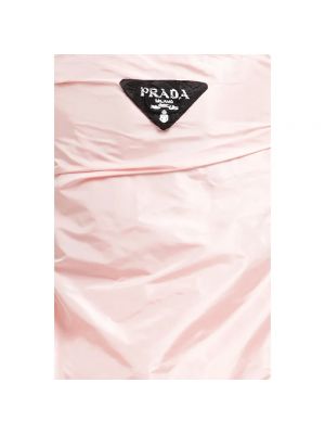 Abrigo de seda Prada rosa