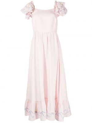 Φόρεμα με βολάν Helmstedt ροζ