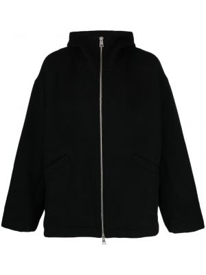 Vlněná bunda s kapucí Andrea Ya'aqov černá