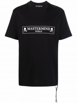 Camiseta con estampado Mastermind World negro