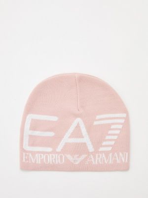 Шапка Ea7 розовая