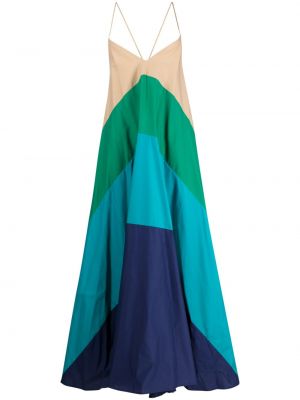 Φόρεμα με λαιμόκοψη v Semicouture μπλε
