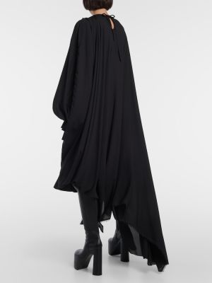 Асиметрична миди рокля Balenciaga черно