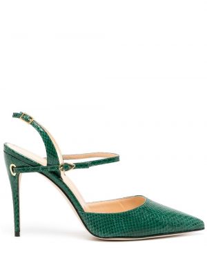 Полуотворени обувки Jennifer Chamandi зелено