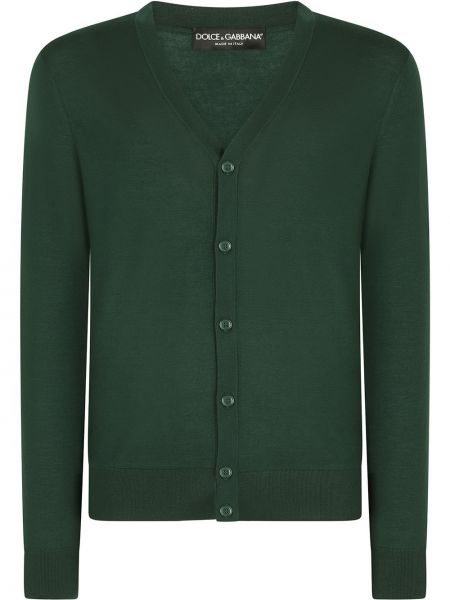 Cárdigan con escote v Dolce & Gabbana verde