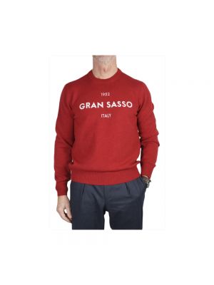 Bluza wełniana Gran Sasso czerwona