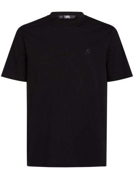 T-shirt brodé Karl Lagerfeld noir