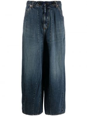 Voľné džínsy s vysokým pásom Needles modrá