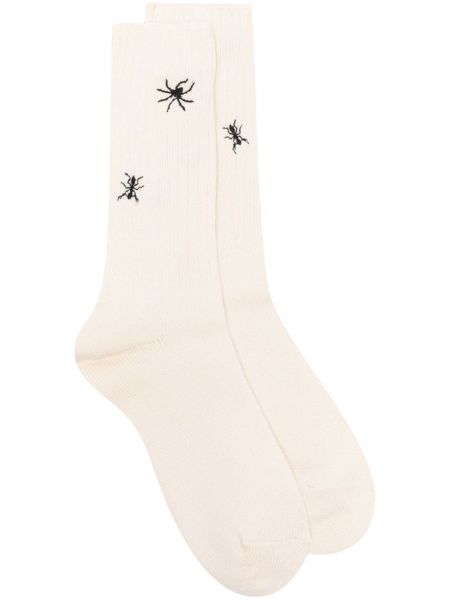 Ponožky s výšivkou Undercover biela