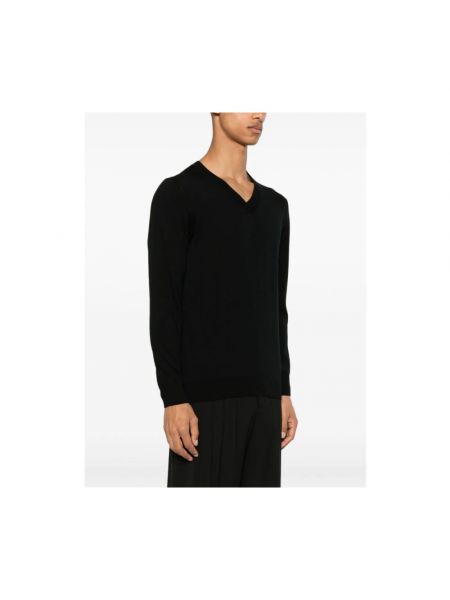 Jersey de lana de tela jersey Tagliatore negro