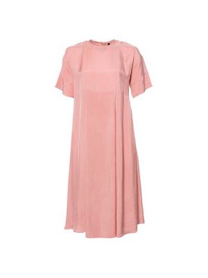 Платье миди из вискозы Sara Lanzi розовое