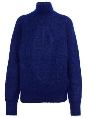 Вълнен пуловер от мохер Victoria Beckham синьо