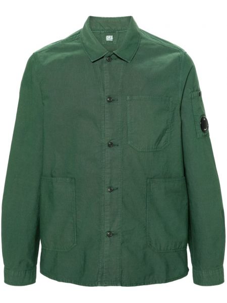 Памучна риза C.p. Company зелено