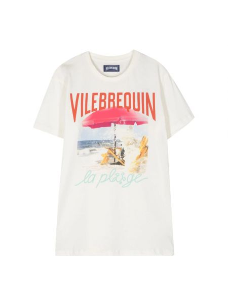 T-shirt aus baumwoll mit print Vilebrequin weiß